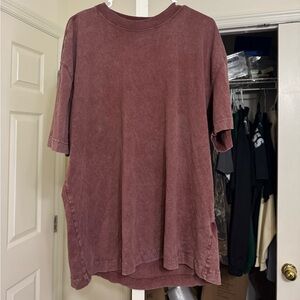 Hollister Men’s Washed Mauve Short-Sleeve Tee